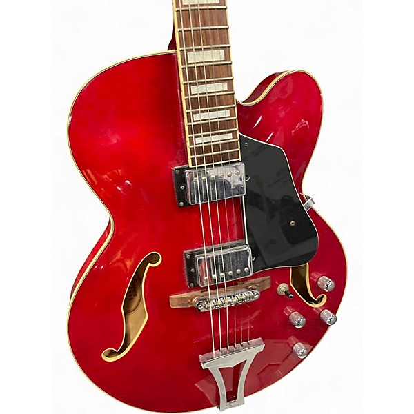 Used Ibanez AFS75T Artcore Red Hollow Body Electric Guitar