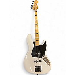 Used Squier Vintage Modified 70S Jazz Bass Olympic White Electric Bass Guitar