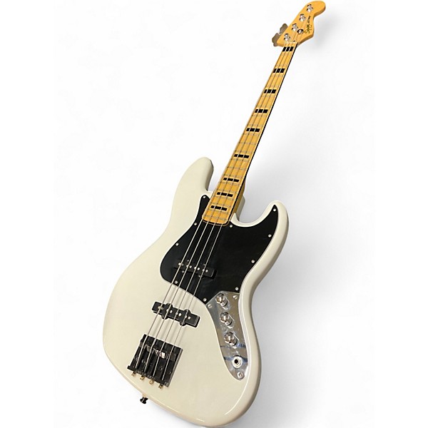 Used Squier Vintage Modified 70S Jazz Bass Olympic White Electric Bass Guitar