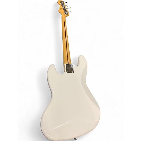 Used Squier Vintage Modified 70S Jazz Bass Olympic White Electric Bass Guitar