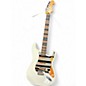Used Fender STRATOCASTER MODDED WHITE W/ DECALS Solid Body Electric Guitar thumbnail