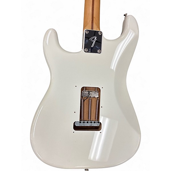 Used Fender STRATOCASTER MODDED WHITE W/ DECALS Solid Body Electric Guitar