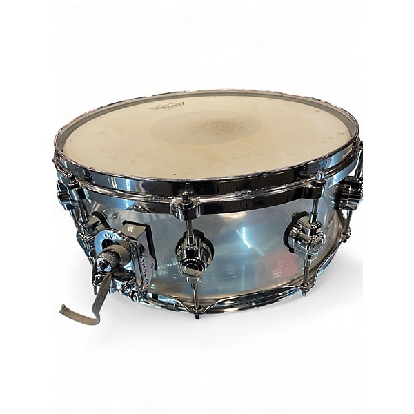 Used DW 5X14 Design Series Acrylic Snare Clear Drum