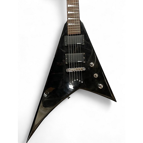 Used Jackson V Black Solid Body Electric Guitar