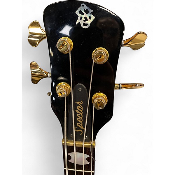 Used Spector Euro 4 Custom Natural Burl Electric Bass Guitar