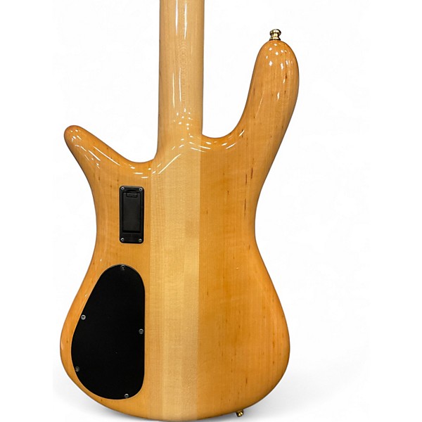 Used Spector Euro 4 Custom Natural Burl Electric Bass Guitar