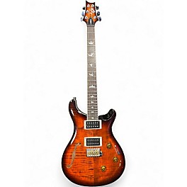 Used PRS SE Custom 24 ORANGE TIGER BURST Solid Body Electric Guitar