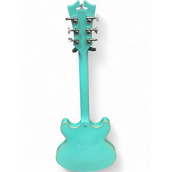 Used D'Angelico Premier Series DC Surf Green Hollow Body Electric Guitar