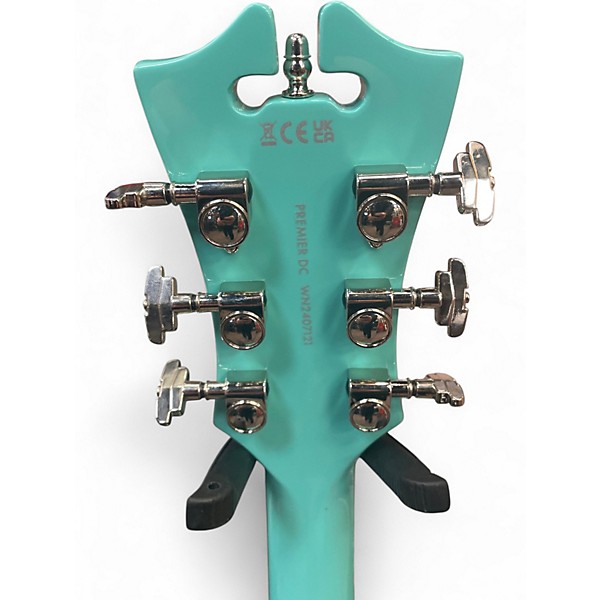 Used D'Angelico Premier Series DC Surf Green Hollow Body Electric Guitar