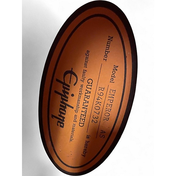 Used Epiphone Emperor AS Tobacco Burst Hollow Body Electric Guitar