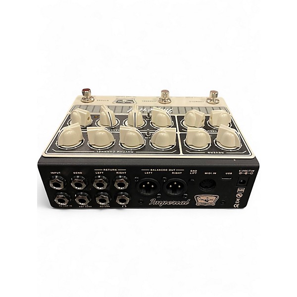 Used Tone King IMPERIAL PREAMP FX PEDAL CREAM & BLK Effect Pedal