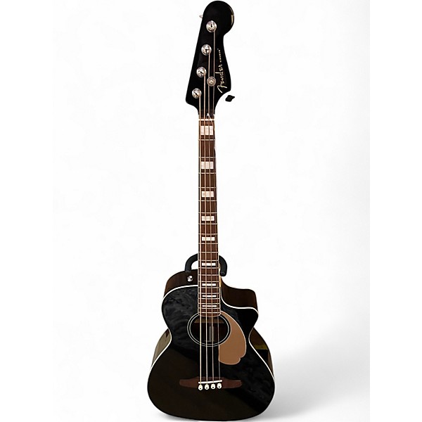 Used Fender Kingman V2 Black Acoustic Bass Guitar