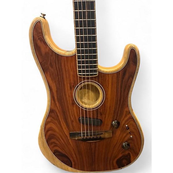 Used Fender Limited Edition Acoustasonic Stratocaster Cocobolo Acoustic Electric Guitar