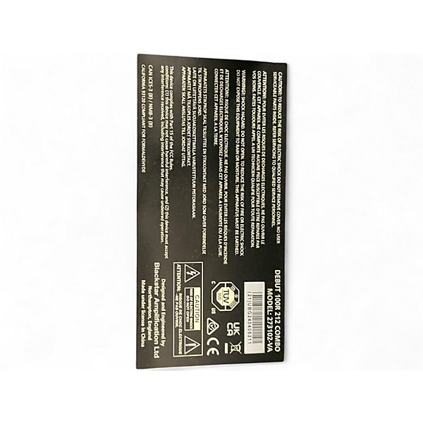 Used Blackstar debut 100R Guitar Combo Amp