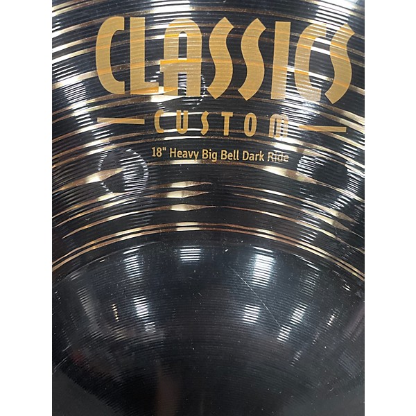 Used Meinl 18in Classics Custom Dark Heavy Big Bell Ride Cymbal