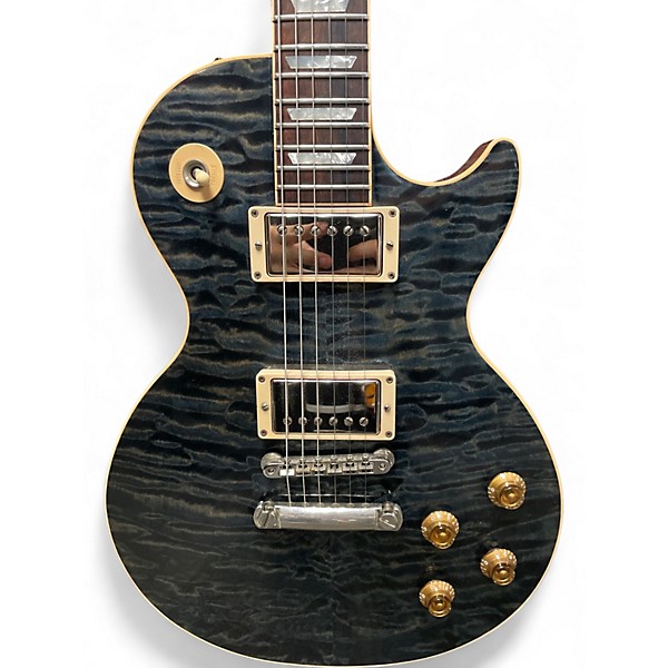 Used 2008 Gibson CUSTOM SHOP CLASS 5 Q Blue Burst Solid Body Electric Guitar