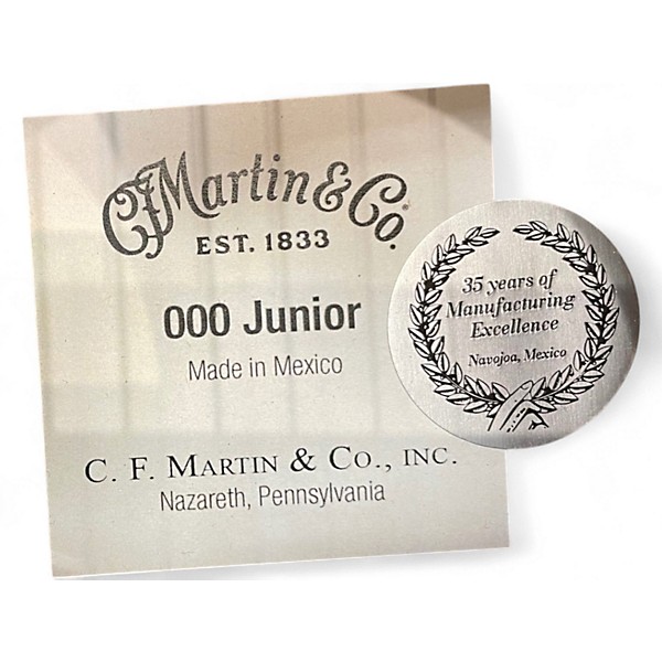 Used Martin 000 JR10 Natural Acoustic Guitar