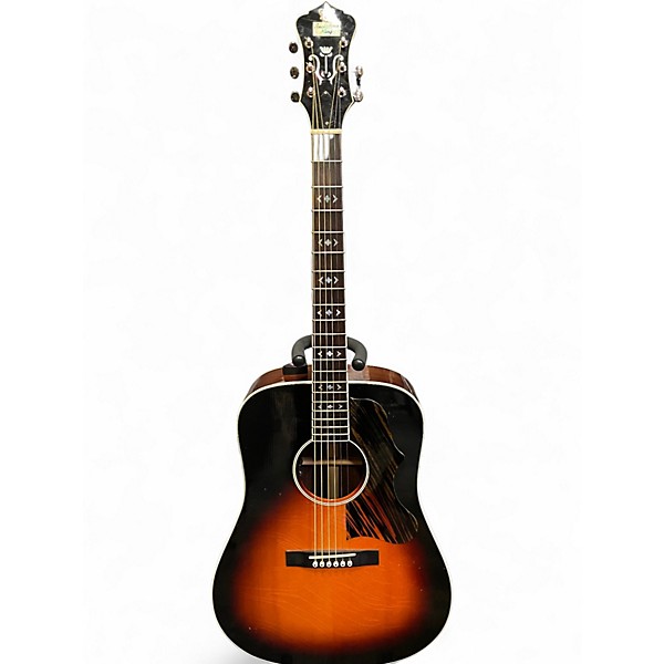 Used Recording King RDJ-27 Vintage Sunburst Acoustic Electric Guitar