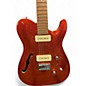 Used Chapman ML3 Pro Traditional Semi Hollowbody ORANGE SPARKLE Hollow Body Electric Guitar