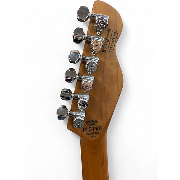 Used Chapman ML3 Pro Traditional Semi Hollowbody ORANGE SPARKLE Hollow Body Electric Guitar