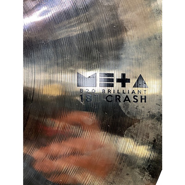 Used Turkish 18in Meta Crash Brilliant Cymbal