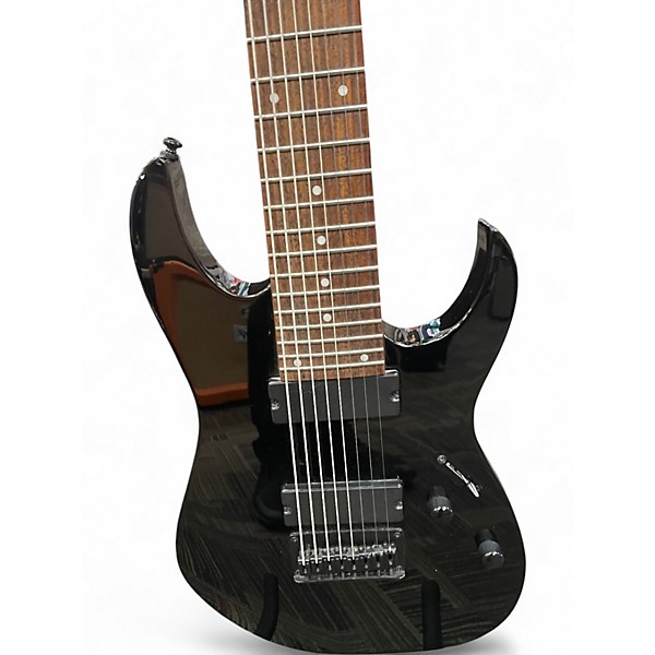Used Ibanez RG8 8 String Black Solid Body Electric Guitar