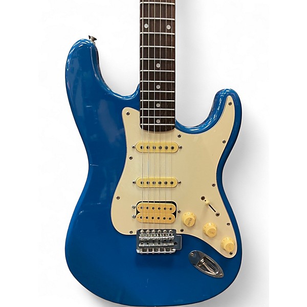 Used Austin HSS S-STYLE Blue Solid Body Electric Guitar