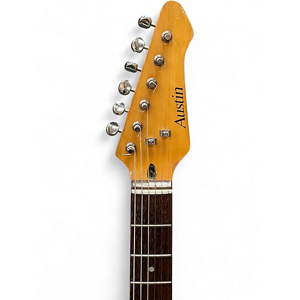 Used Austin HSS S-STYLE Blue Solid Body Electric Guitar