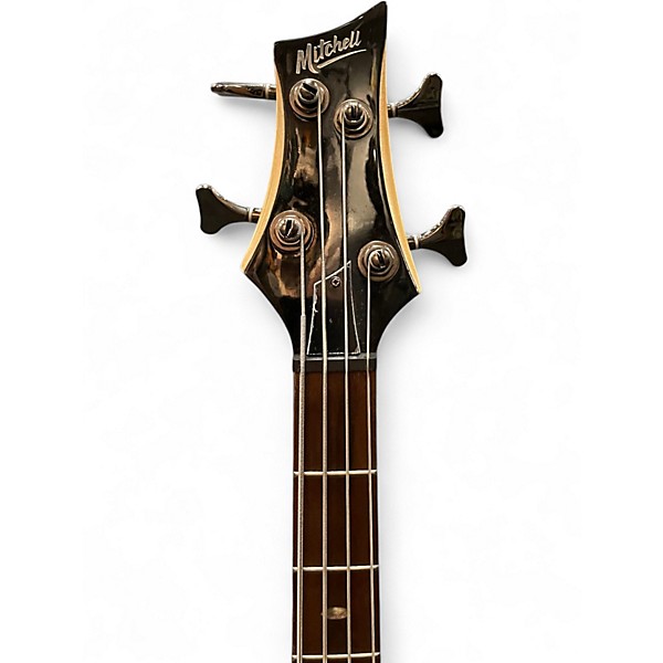 Used Mitchell MB200 Candy Apple Red Electric Bass Guitar