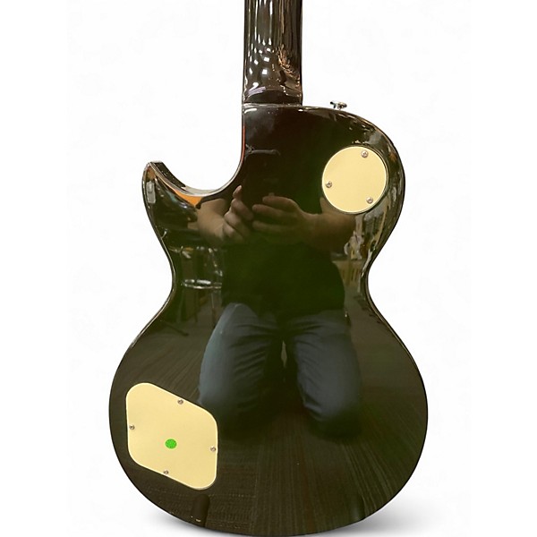 Used Davison Les Paul Green Solid Body Electric Guitar