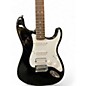 Used Starcaster by Fender Stratocaster Black Solid Body Electric Guitar