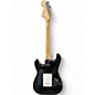 Used Starcaster by Fender Stratocaster Black Solid Body Electric Guitar