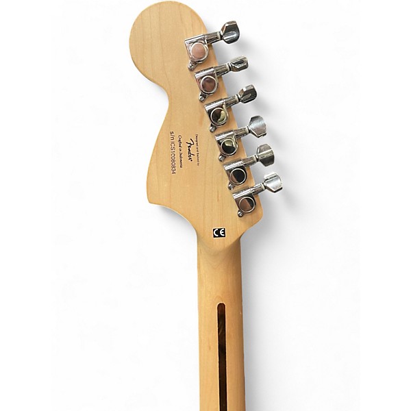 Used Starcaster by Fender Stratocaster Black Solid Body Electric Guitar