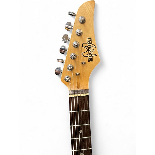 Used Suzuki Strat Black Solid Body Electric Guitar