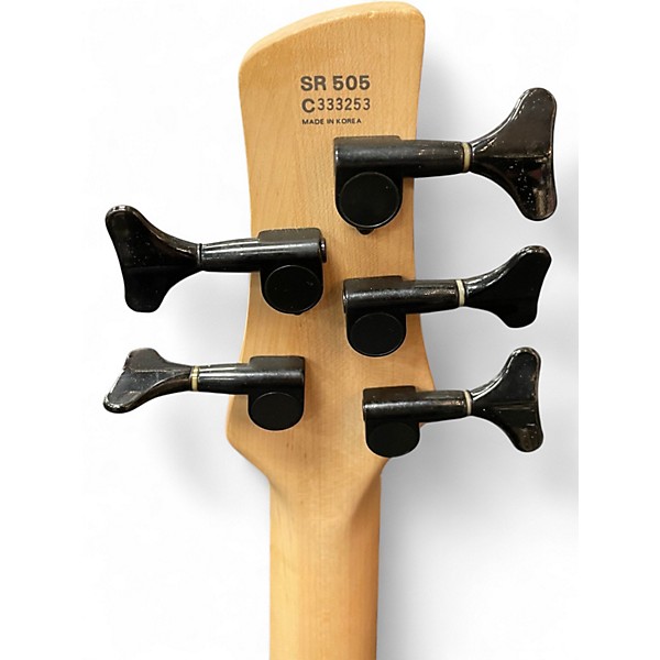 Used Ibanez SR505 5 String Candy Apple Red Metallic Electric Bass Guitar