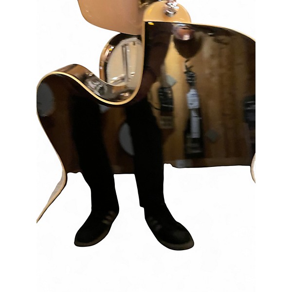 Used Ibanez AEB5E Black Acoustic Bass Guitar