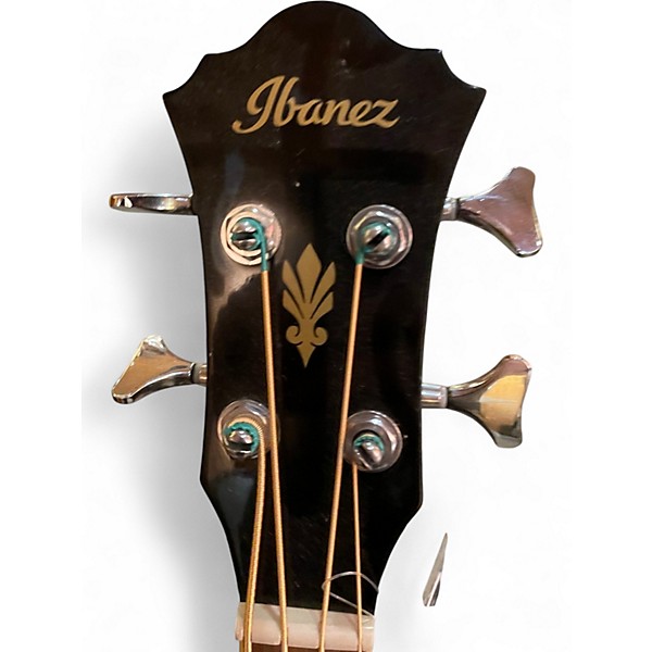 Used Ibanez AEB5E Black Acoustic Bass Guitar