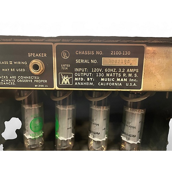 Vintage 1970s Ernie Ball Music Man HD 130 Tube Guitar Amp Head