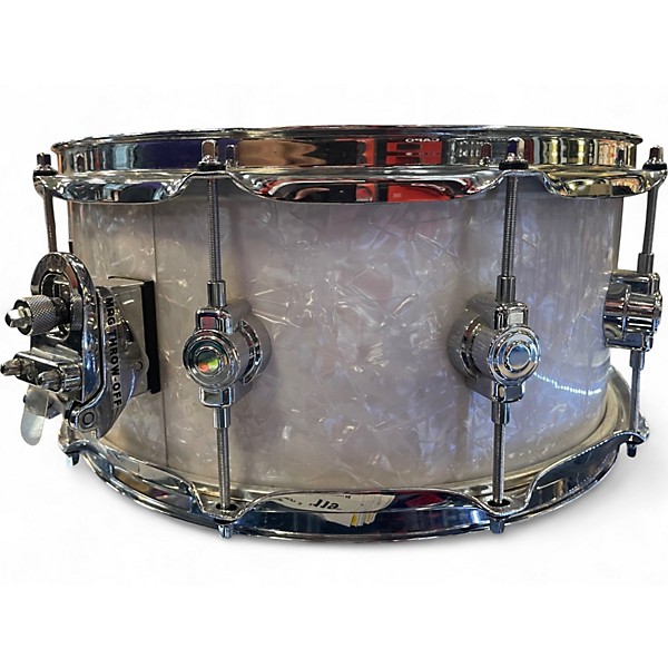 Used DW 14X6 Performance Series Snare Pearl White Drum