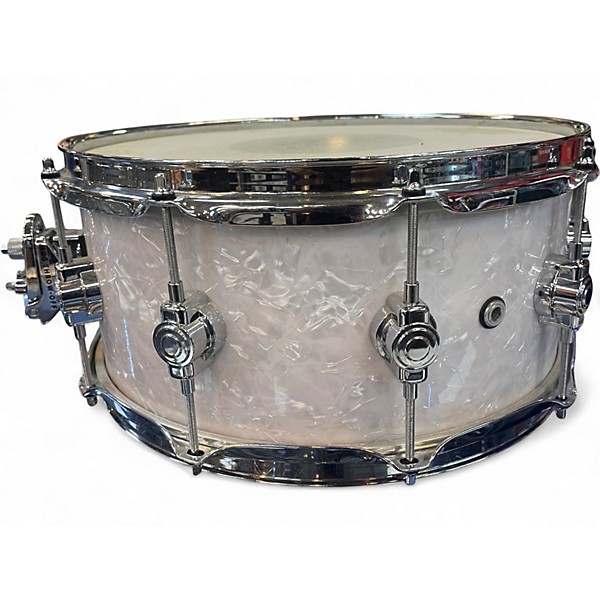Used DW 14X6 Performance Series Snare Pearl White Drum