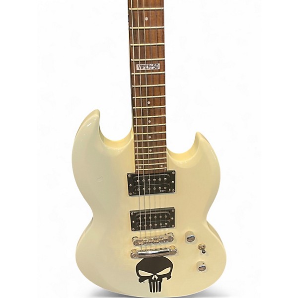 Used ESP LTD Viper 50 WHITE Solid Body Electric Guitar