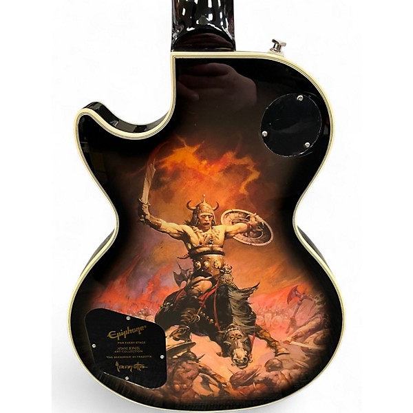 Used Epiphone LES PAUL CUSTOM ADAM JONES "The Berserker" Antique Burst Solid Body Electric Guitar