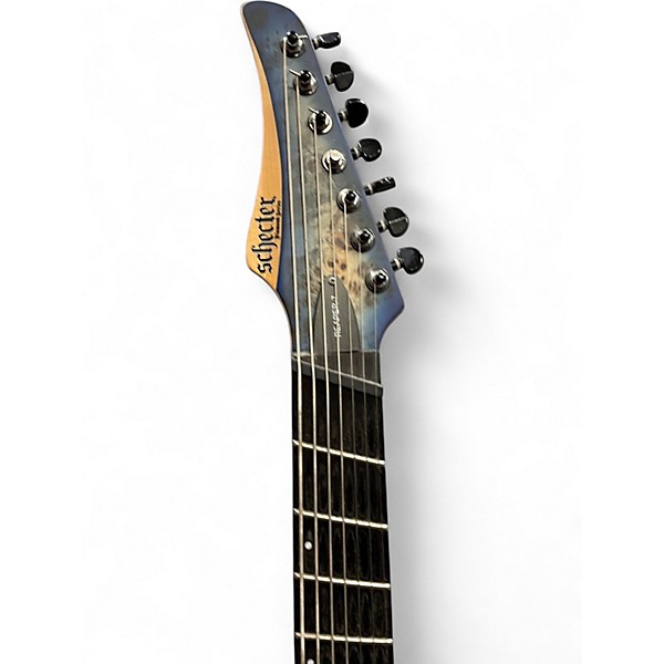 Used Schecter Guitar Research Reaper 7 Satin Sky Burst Solid Body Electric Guitar