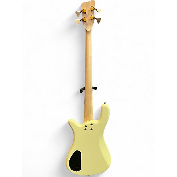 Used RockBass by Warwick Adam Clayton Streamer Solid Creme White Electric Bass Guitar