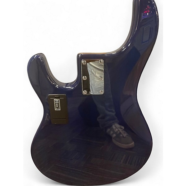 Used Sterling by Music Man Ray5 5 String Blue Burst Electric Bass Guitar