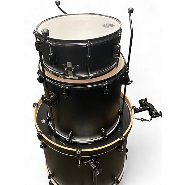 Used Mapex 5 Piece Mars Birch Black Wood Drum Kit