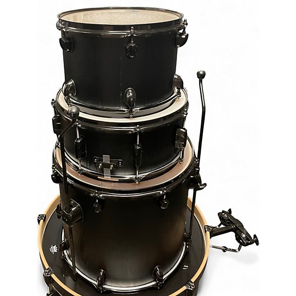 Used Mapex 5 Piece Mars Birch Black Wood Drum Kit