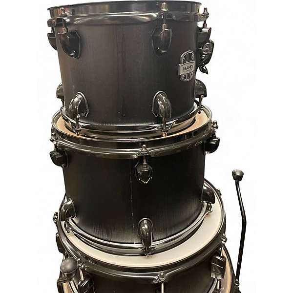 Used Mapex 5 Piece Mars Birch Black Wood Drum Kit