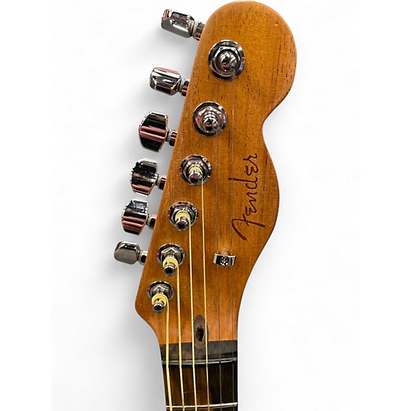 Used 2023 Fender American Acoustasonic Telecaster Natural Acoustic Electric Guitar