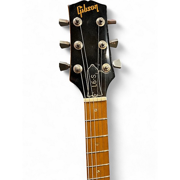 Vintage 1976 Gibson L6S Natural Solid Body Electric Guitar